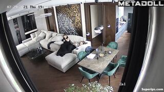 Rich mature British couple fucks on the couch