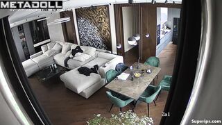 Rich mature British couple fucks on the couch