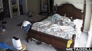 Mature Asian couple fucks in their bed