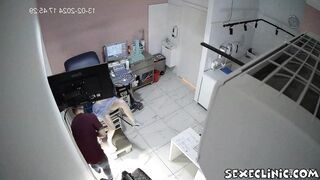 Gyno and ultrasound Asian creampie