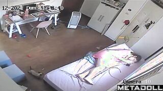 Cute teenage girl naked watching porn