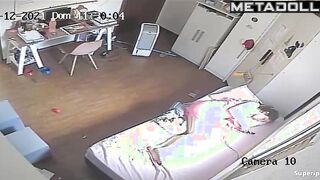 Cute teenage girl naked watching porn