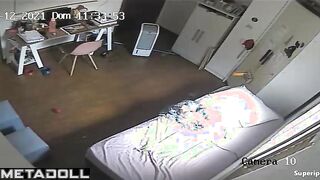 Cute teenage girl naked watching porn