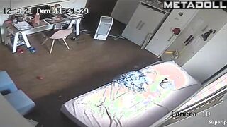 Cute teenage girl naked watching porn