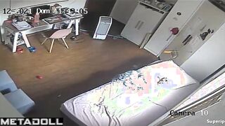 Cute teenage girl naked watching porn
