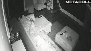 Black married couple fucks on the couch