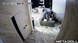 ﻿Petite European girl gets fucked on the couch