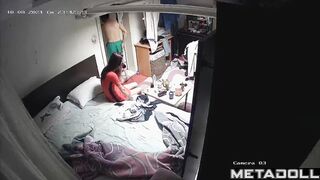 Poor young couple fucks in their bed