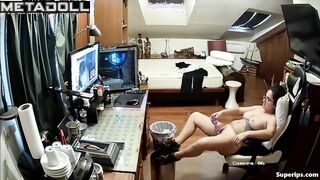 Ugly woman has sex by video call