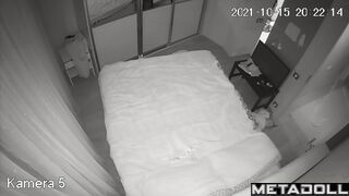 Chubby European woman rides her husband