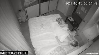 Chubby European woman rides her husband