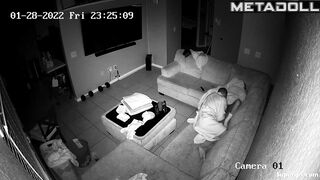 Black American woman gets fucked on the couch