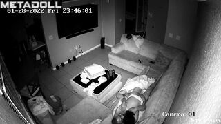 Black American woman gets fucked on the couch