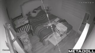 Married couple fuck hard in their bed live HD