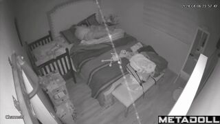 Married couple fuck hard in their bed live HD