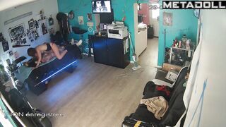 Naughty naked English blonde woman receives oral sex
