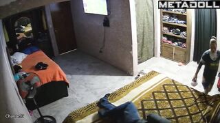 Real amateur Norwegian couple fuck in the living room recording