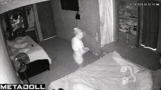 Real amateur Norwegian couple fuck in the living room recording