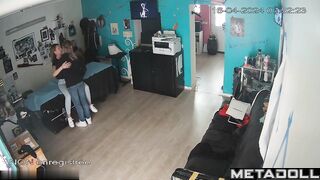 European tattoo artist man fucks a woman