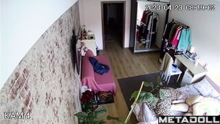 Real amateur couple fuck wildly in their bed live HD
