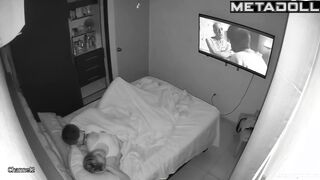 Skinny husband deeply penetrates his wife