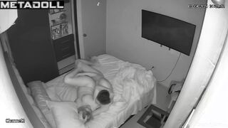 Skinny husband deeply penetrates his wife