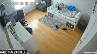 Naughty girl has virtual sex with her boyfriend