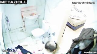 Big Brazilian girl takes a long shower