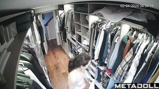 Big tits Polish brunette MILF gets dressed before having sex