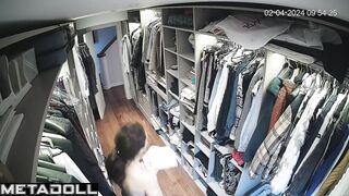 Big tits Polish brunette MILF gets dressed before having sex