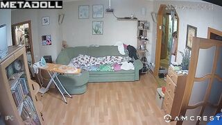 Big ass Welsh blonde belly dancer changes her new panties before having sex