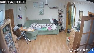 Big ass Welsh blonde belly dancer changes her new panties before having sex