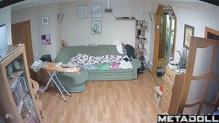 Big ass Welsh blonde belly dancer changes her new panties before having sex