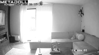Horny Finnish blonde exotic dancer changes her bra in her room