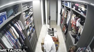 Innocent Dutch blonde student girl changes her new panties before masturbating
