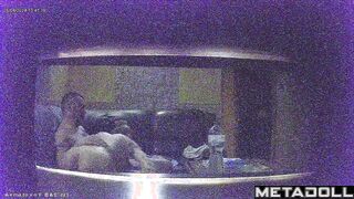 Blonde MILF blowjob sauna porn