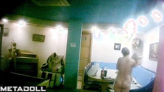 How to change clothes in naked sauna