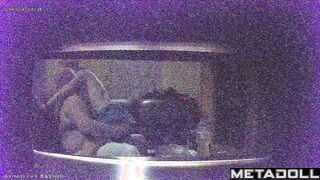 Amateur sex with brunette girl in sauna