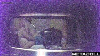 Amateur sex with brunette girl in sauna