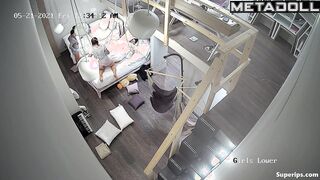 American college girls have a sleepover