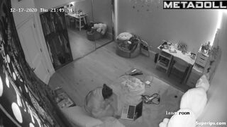 Brunette college girl has virtual sex
