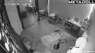 Brunette college girl has virtual sex