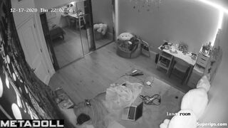 Brunette college girl has virtual sex