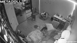 Naughty brunette girl has a sex video call