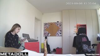 Gorgeous German girl changes her clothes