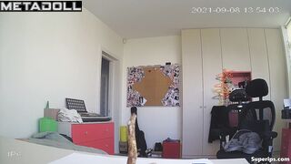 Gorgeous German girl changes her clothes