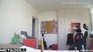 Gorgeous German girl changes her clothes