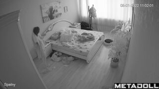 European married couple fucks in their bed