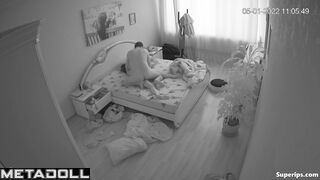 European married couple fucks in their bed