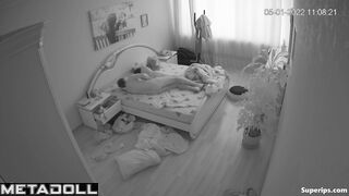 European married couple fucks in their bed